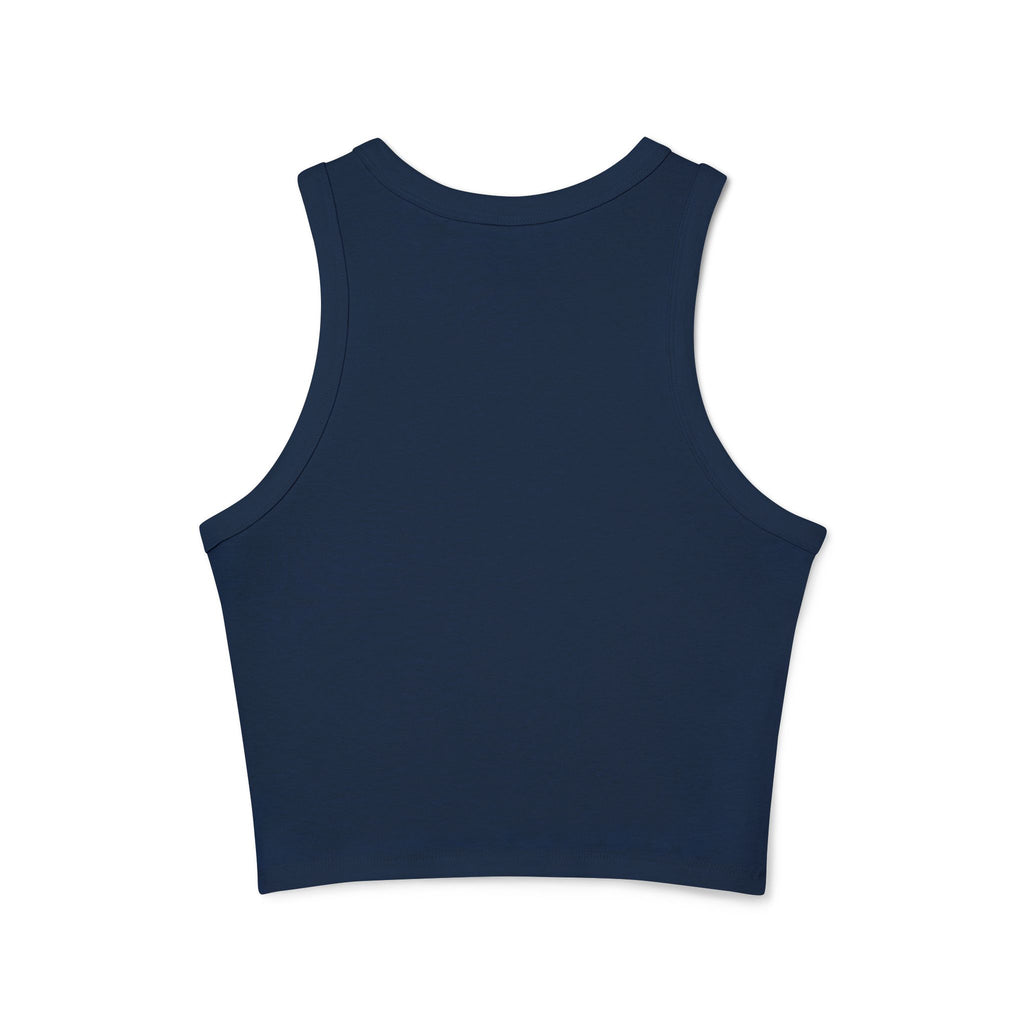 Christ Is King Racer Tank Top — Women's Faith Graphic Crop