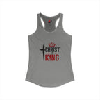 Christ Is King Racerback Tank — Women's Faith-Based Christian Tank Top