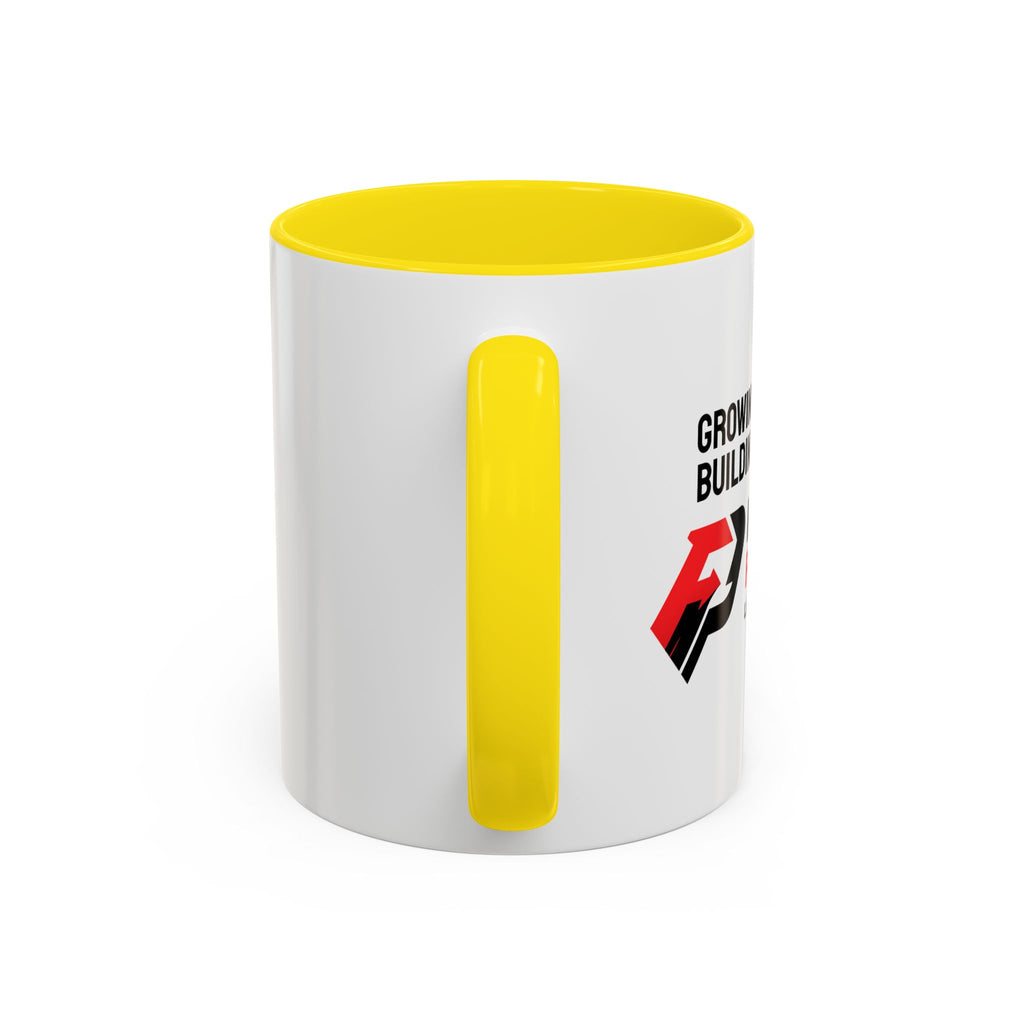 Accent Coffee Mug — Growing Together. Building Together. Pay It Forward' Coffee Mug (11/15 oz)