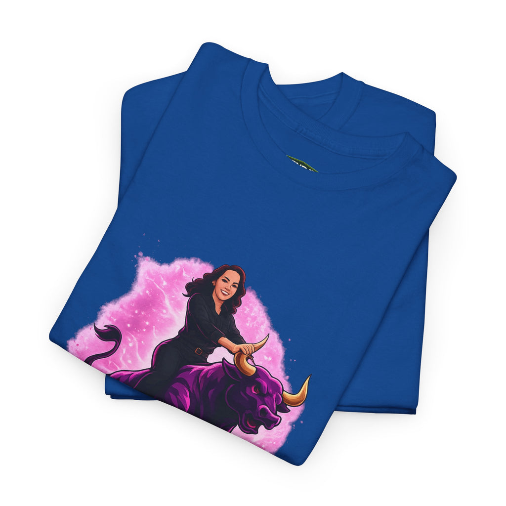 "Ride the Bull by the Horns" Womens Bullishmoon Tee — Empowerment Graphic T-Shirt