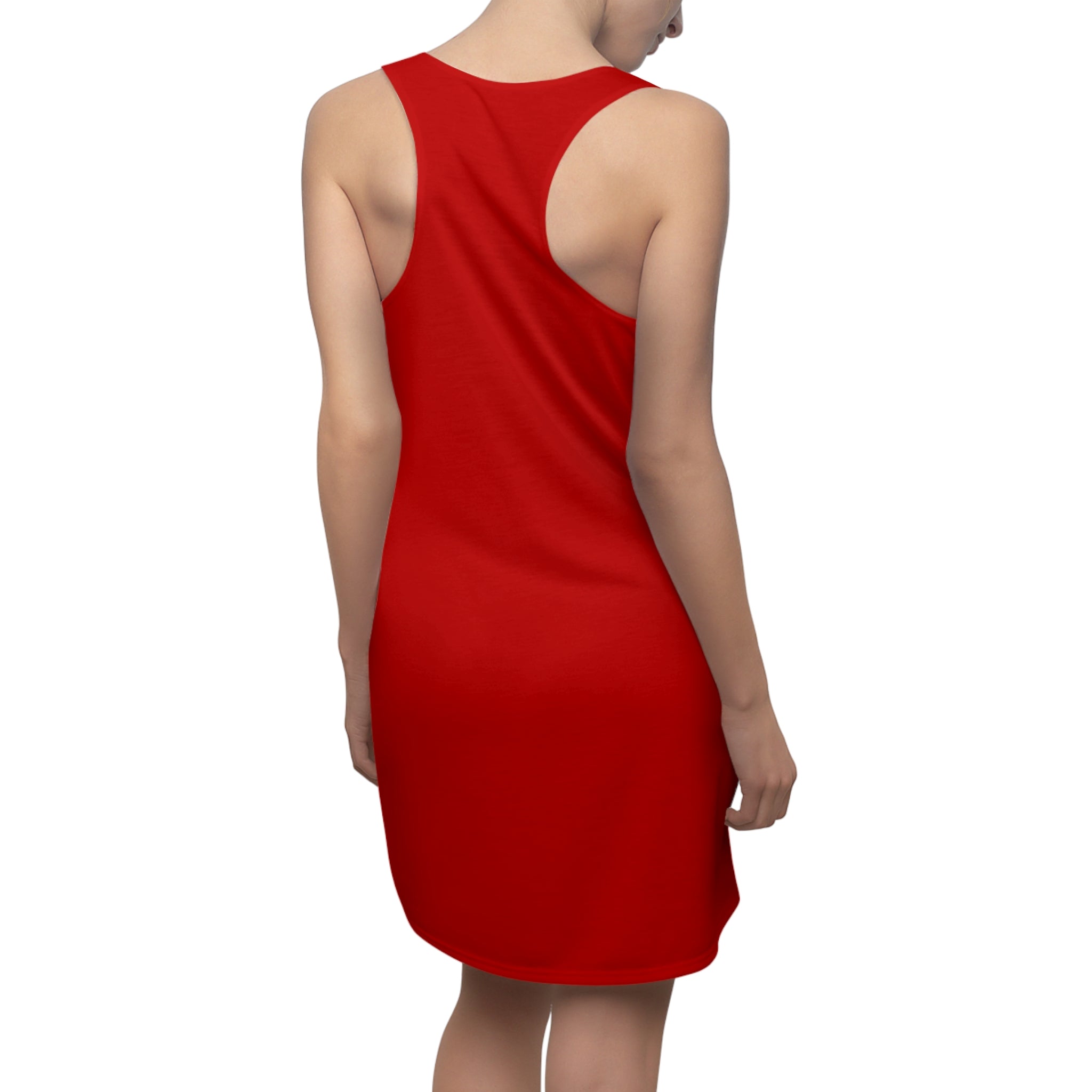 PIF Crown Racerback Dress — Red Women's Athletic Tank Dress