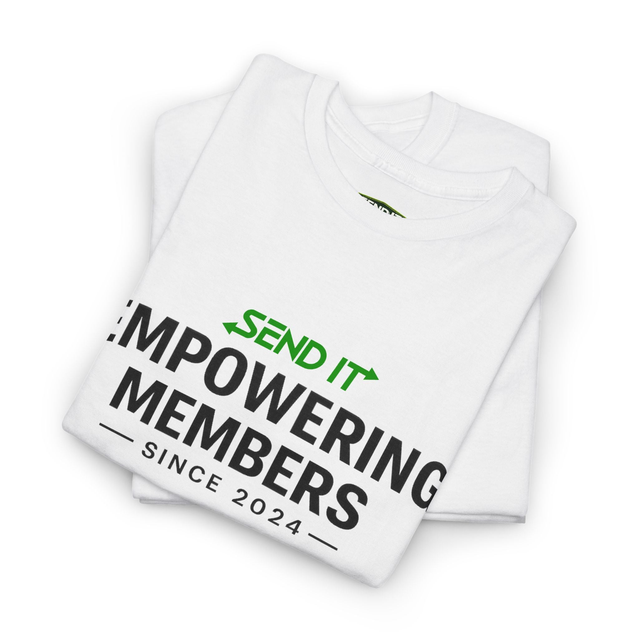 Empowering Members Tee — Minimalist Inspirational Graphic Shirt ("Empowering Members Since 2024")