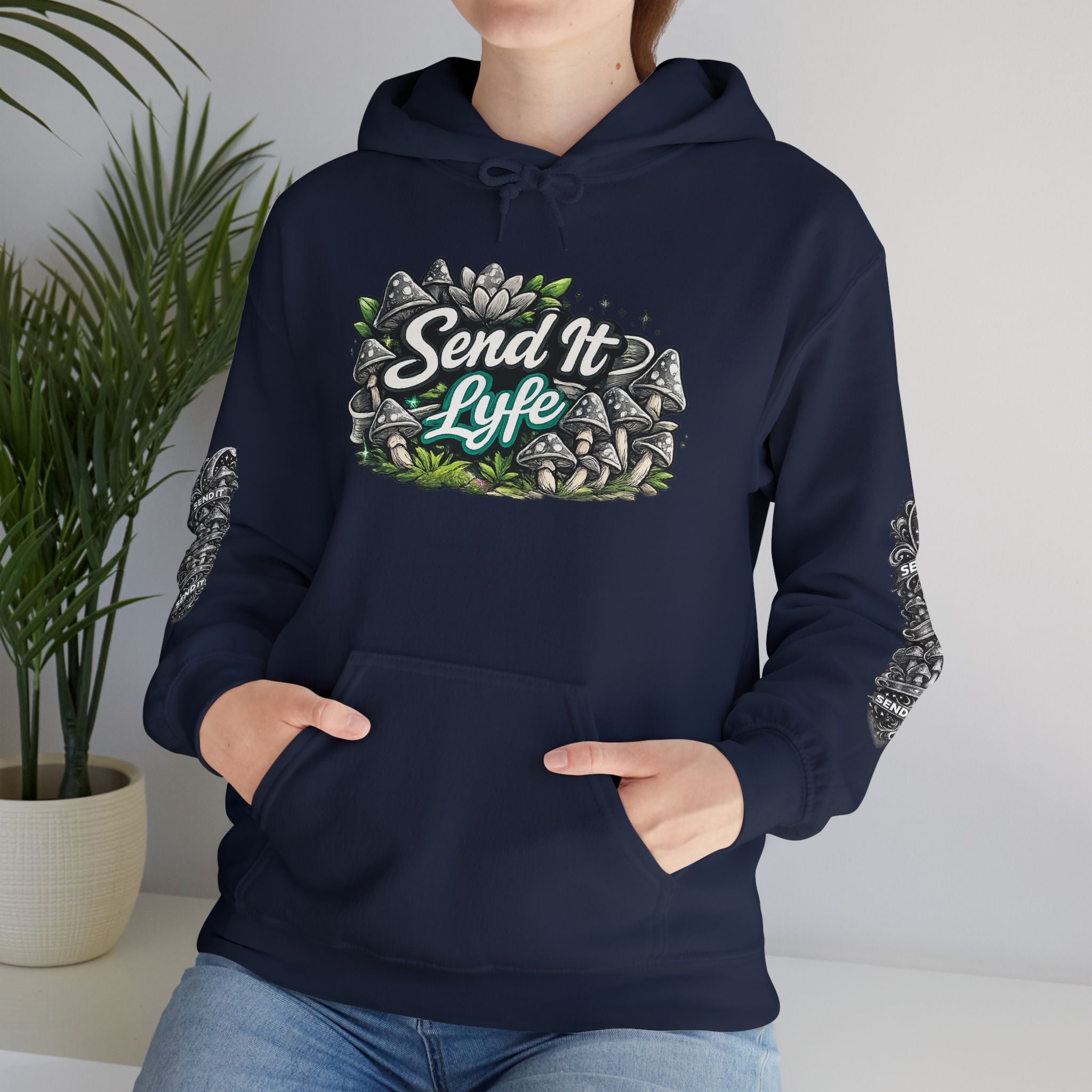“Send It Lyfe” Skate-Style Graphic Pullover Women's Hoodie