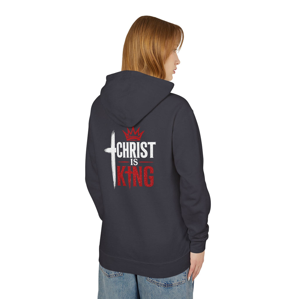Christ Is King Hoodie — Lightweight Christian Faith Pullover