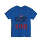 Christ Is King T-Shirt — Christian Faith Tee with Crown & Cross Design
