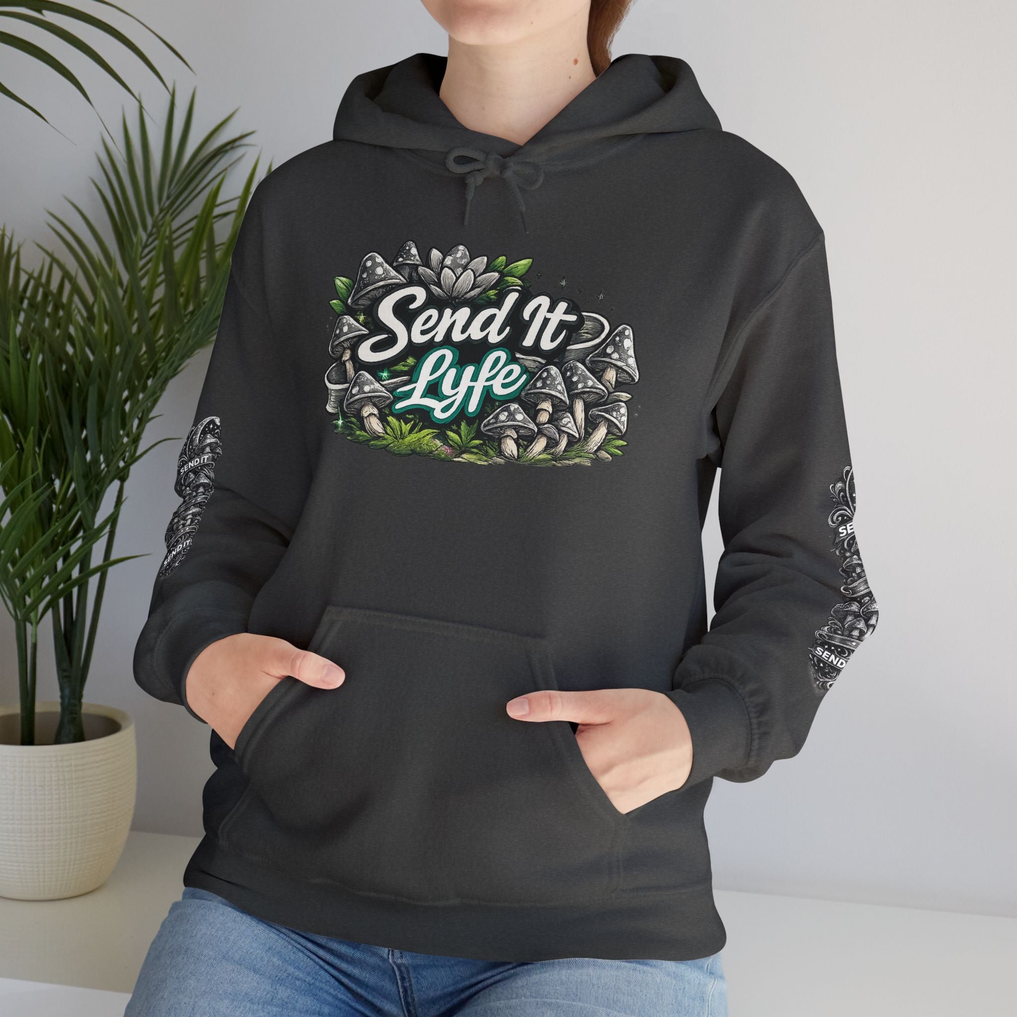 “Send It Lyfe” Skate-Style Graphic Pullover Women's Hoodie