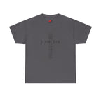 John 3:16 Cross Christian T-Shirt — Faith Gospel Tee