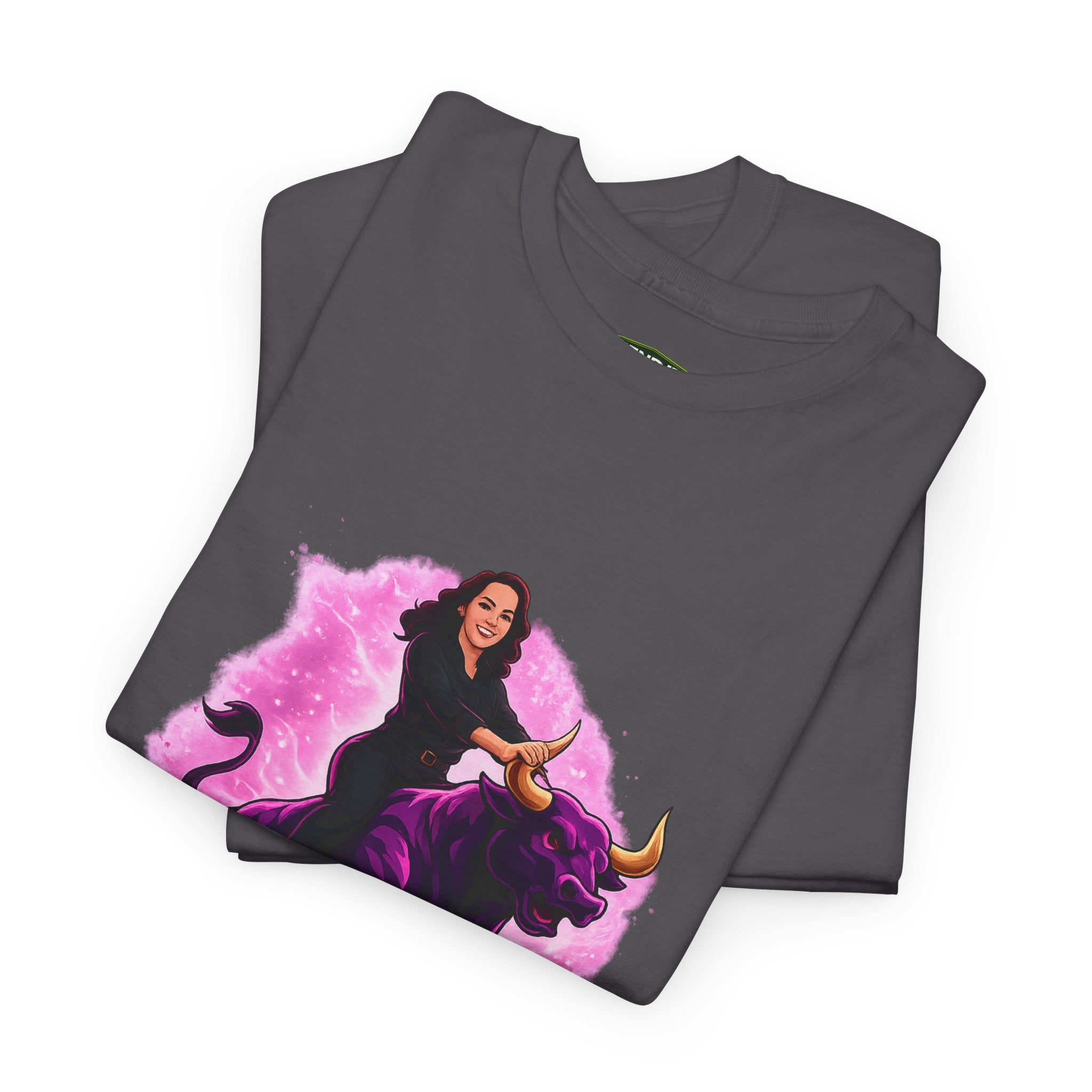 "Ride the Bull by the Horns" Womens Bullishmoon Tee — Empowerment Graphic T-Shirt
