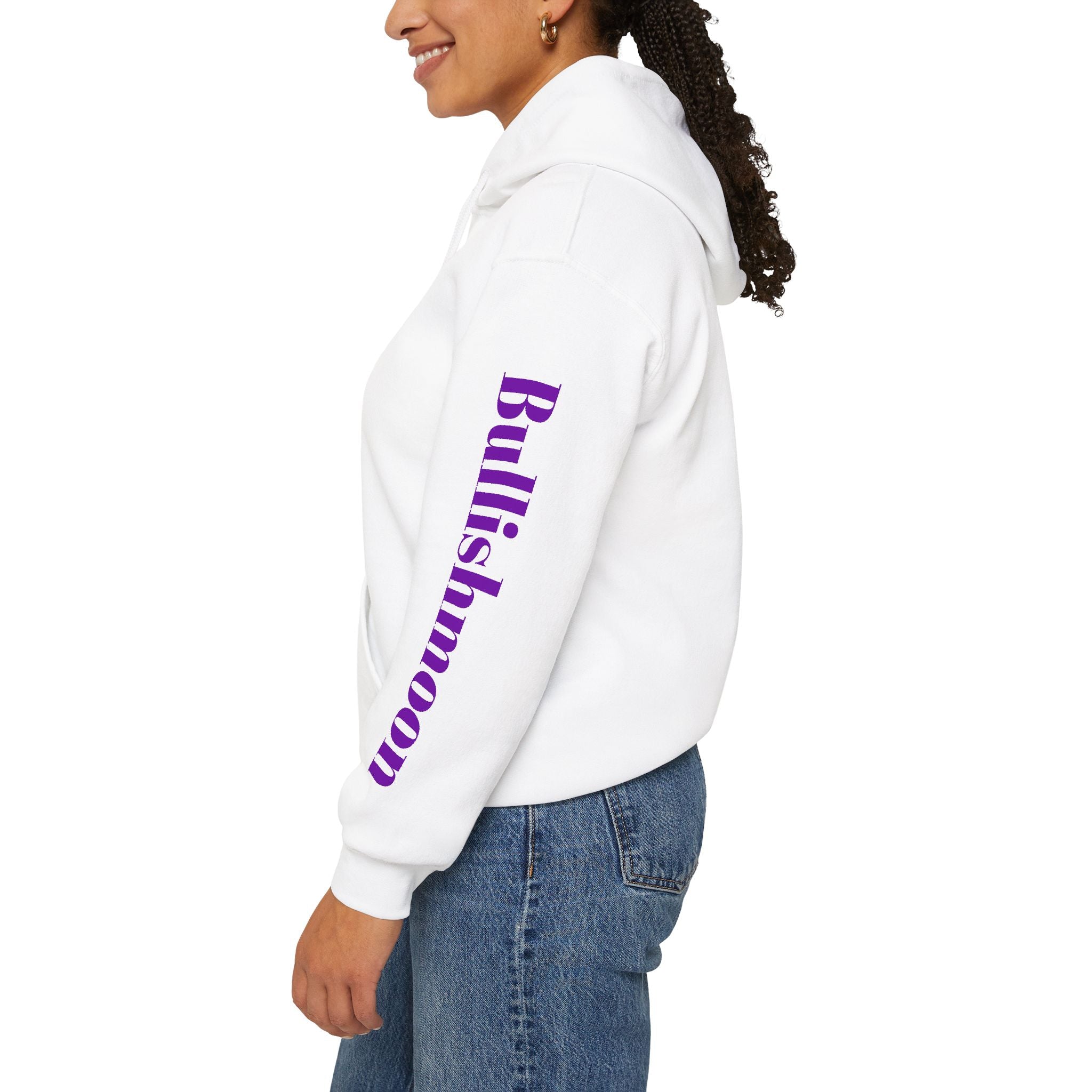 Bullish Moon Hoodie — Purple Bull Graphic Hooded Sweatshirt
