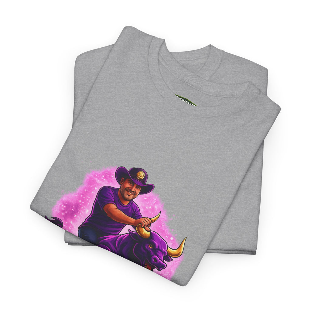 "Ride the Bull by the Horns" Graphic Mens Tee — “Ride the Bull by the Horns” Motivational Cowboy T-Shirt