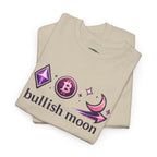 Bullish Moon Tee — Crypto Moonrise Bitcoin & Ethereum Graphic T-Shirt