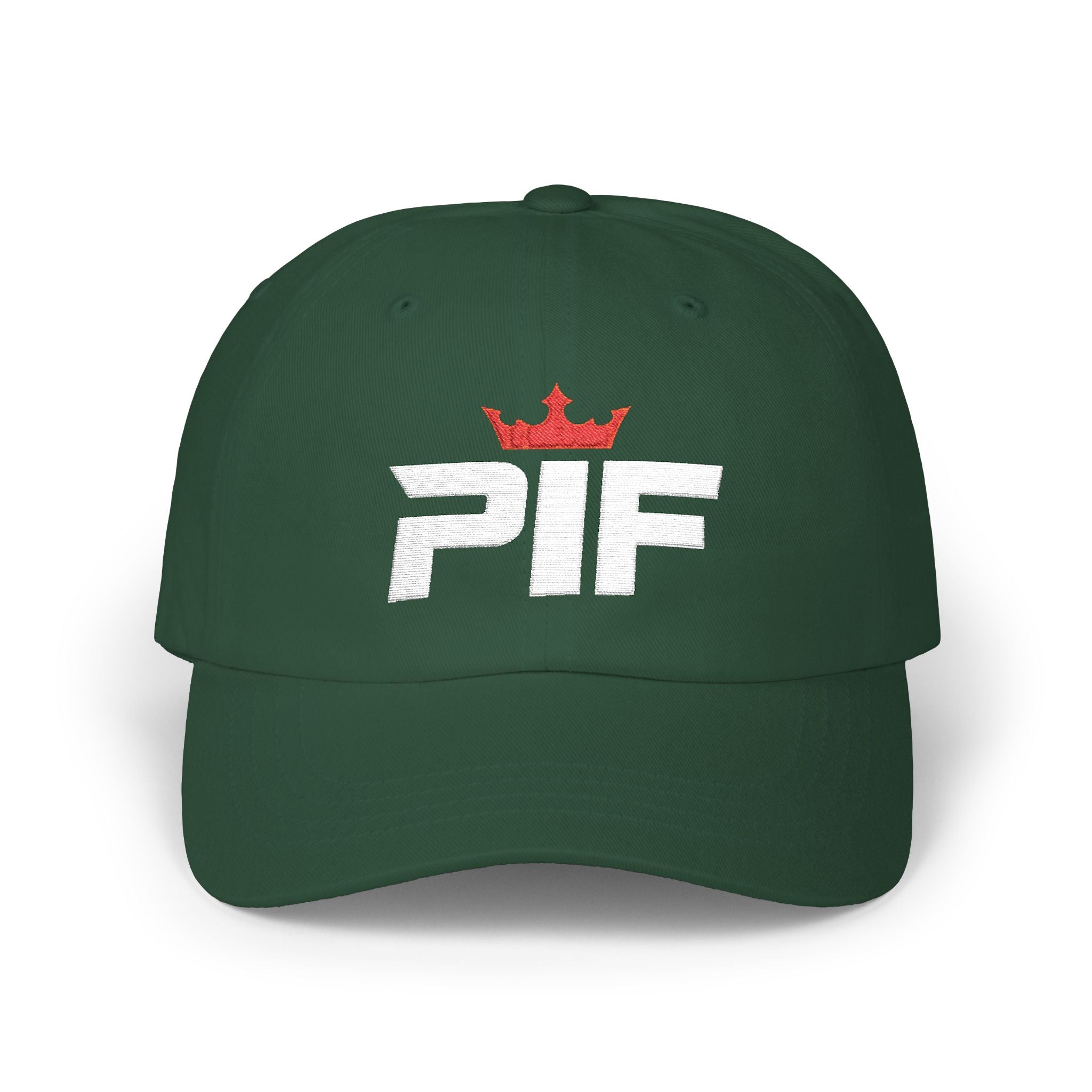 PIF Crown Dad Cap — Vintage Logo Baseball Hat