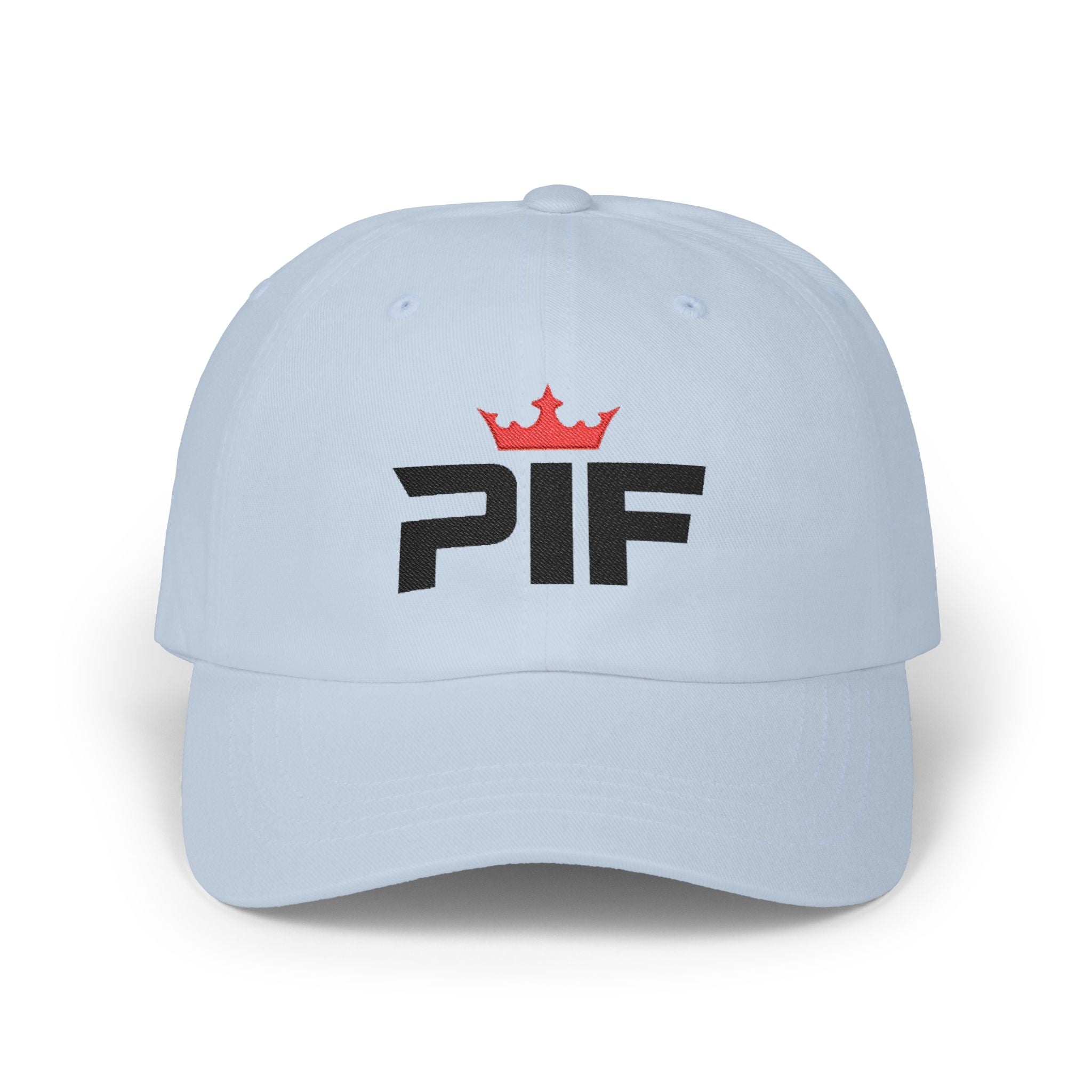 PIF Crown Dad Cap — Embroidered Classic Baseball Hat