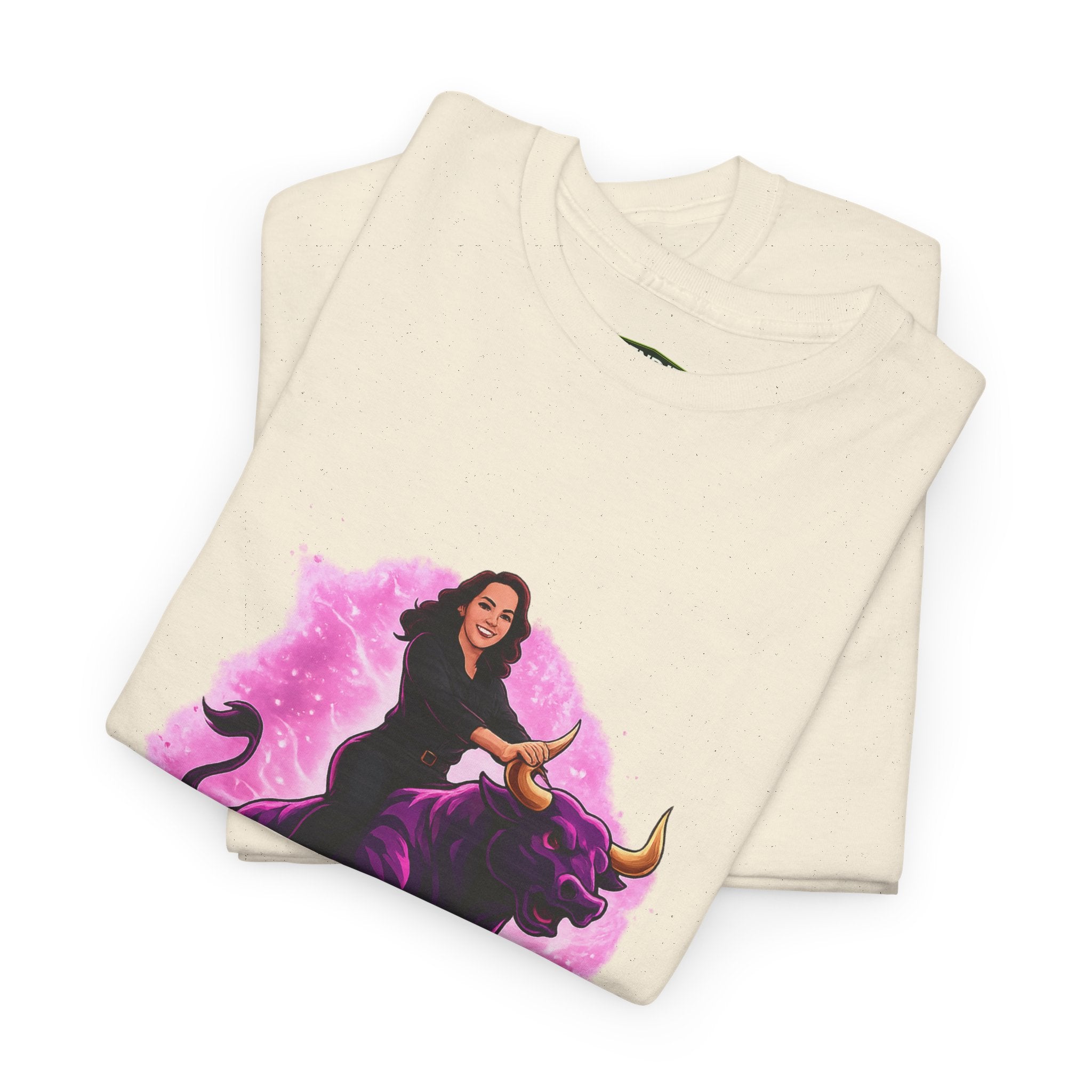 "Ride the Bull by the Horns" Womens Bullishmoon Tee — Empowerment Graphic T-Shirt