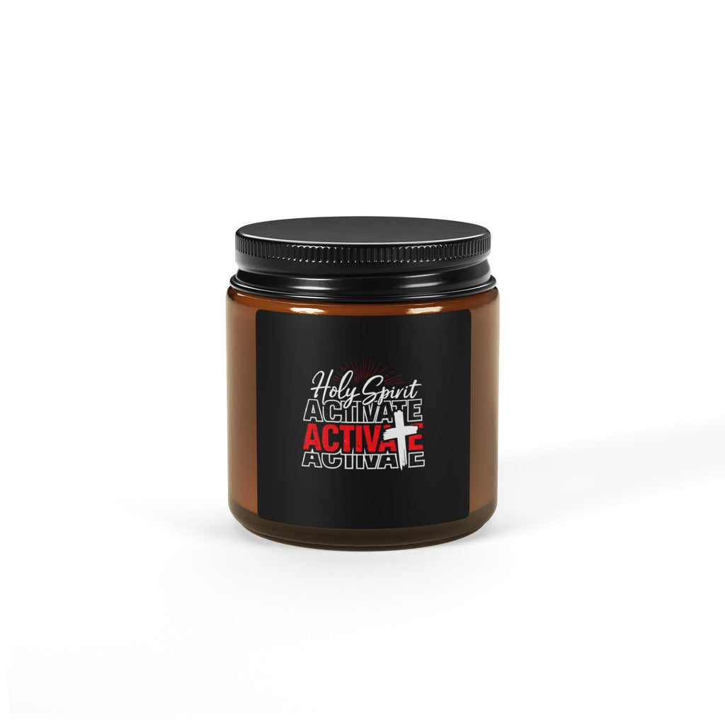 Holy Spirit Activate Soy Candle — Amber Jar Scented Candle (Multi-Size)