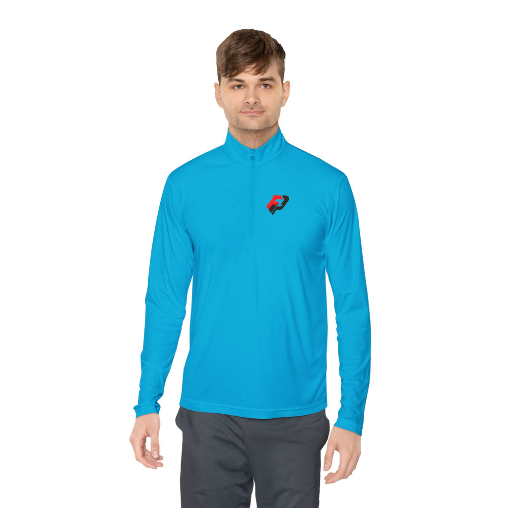 PIF Quarter-Zip Pullover — Embroidered 'PIF' Casual Pullover
