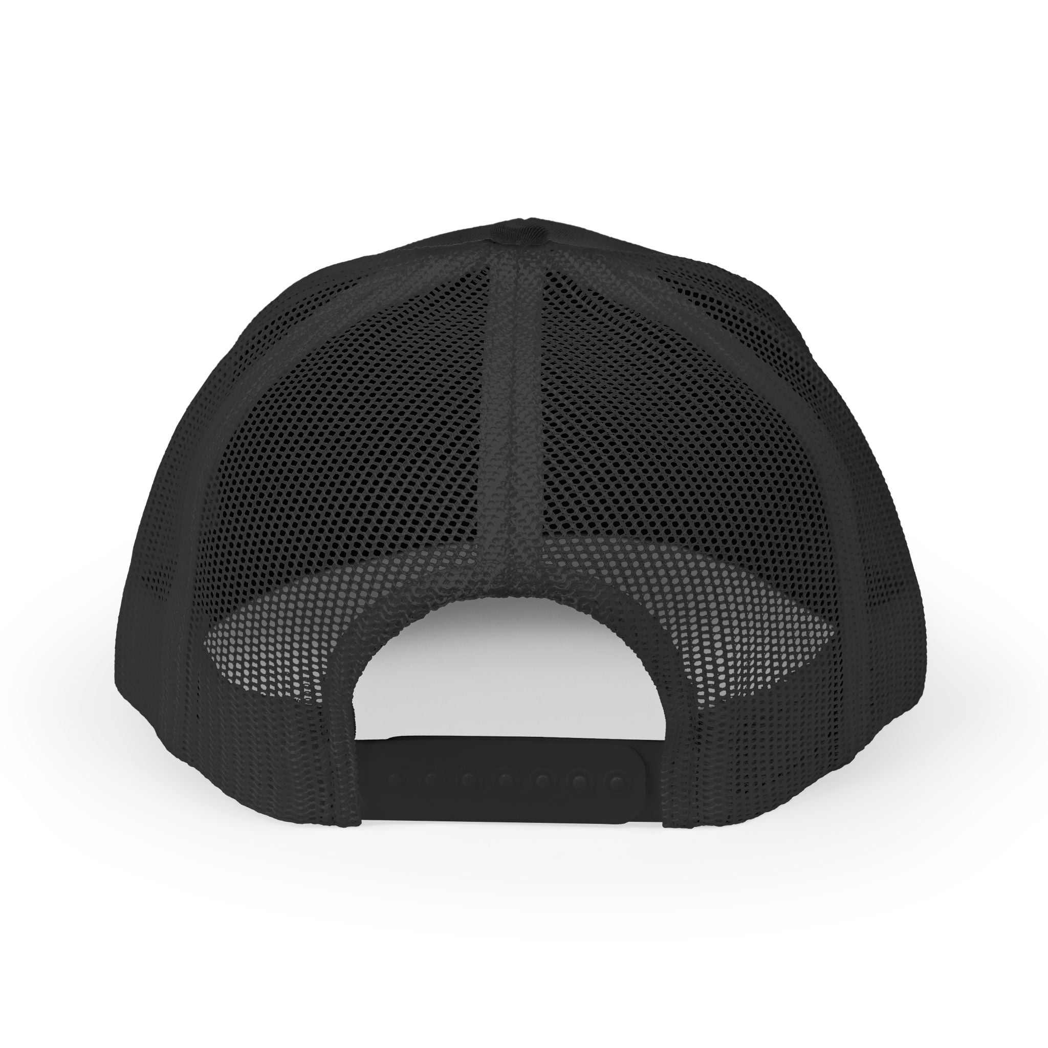 PIF Crown Retro Trucker Hat — Vintage Mesh Cap with Bold Logo